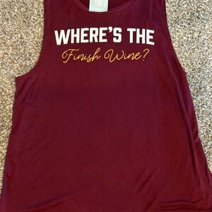 Running tank- Finish Wine. NWT